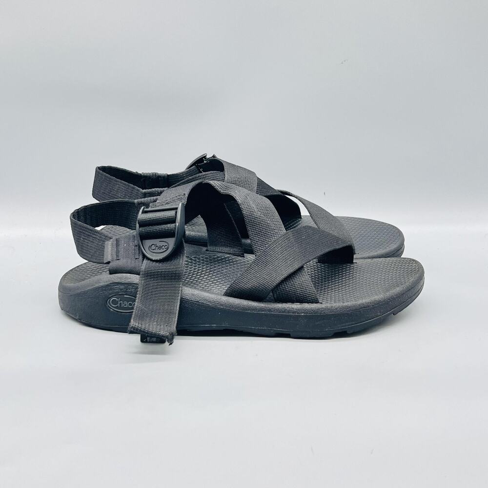 Chaco Sandals Mens 10 Black Adjustable Strap Slip On Sport Hiking Outdoor Shoes